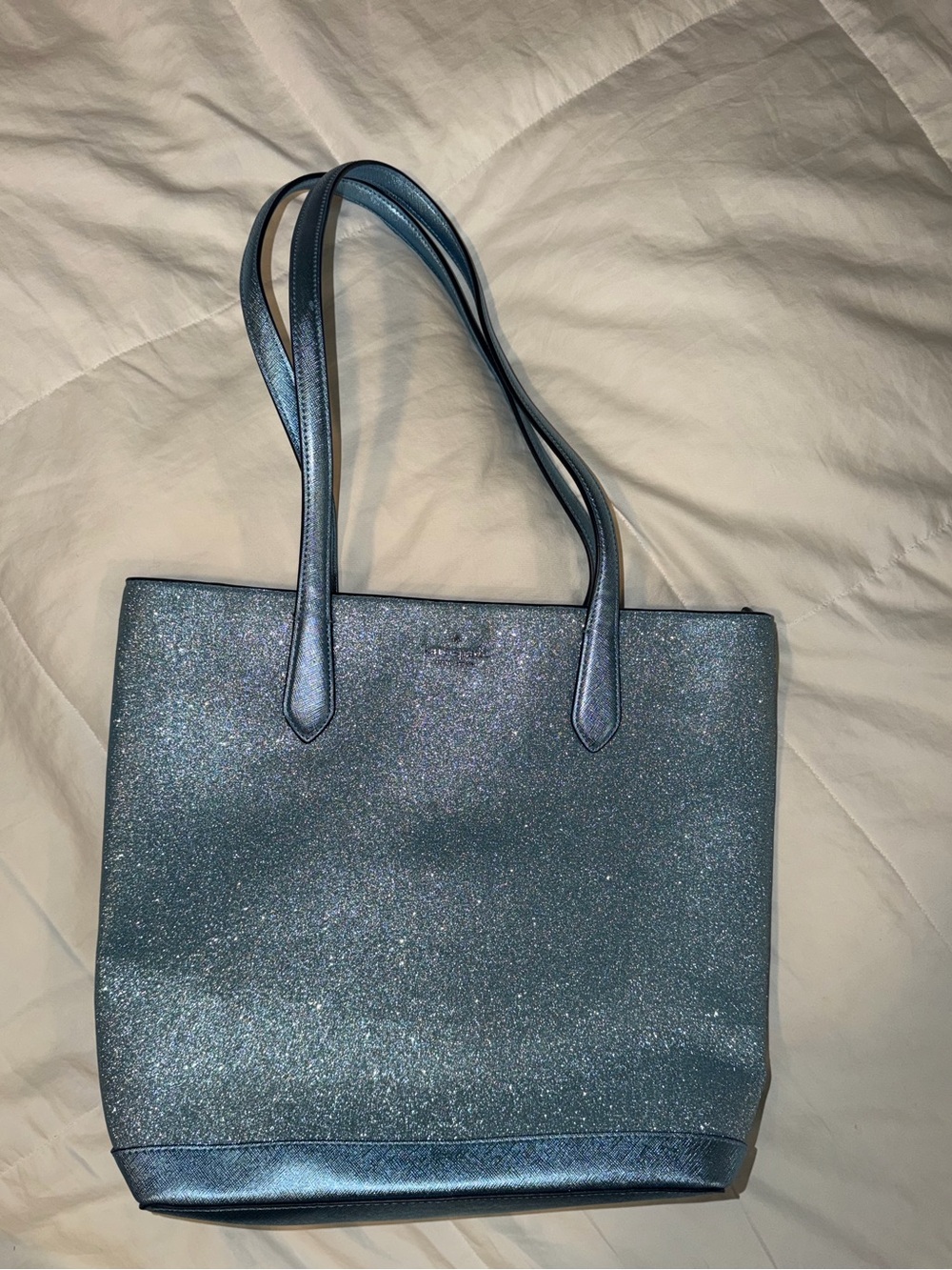 Kate Spade Blue Glitter Tote